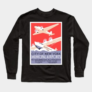 New York Airports Long Sleeve T-Shirt